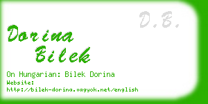 dorina bilek business card